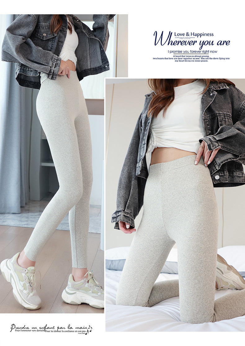 High Waist Slender Body High Elastic Warm Pants