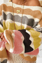 Pulover cu design atent