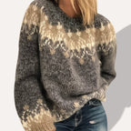 Pulover în stil vintage atemporal