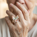 Aur Inel frumos cu stil unic