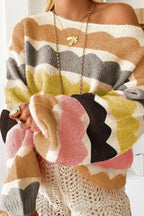 Pulover cu design atent