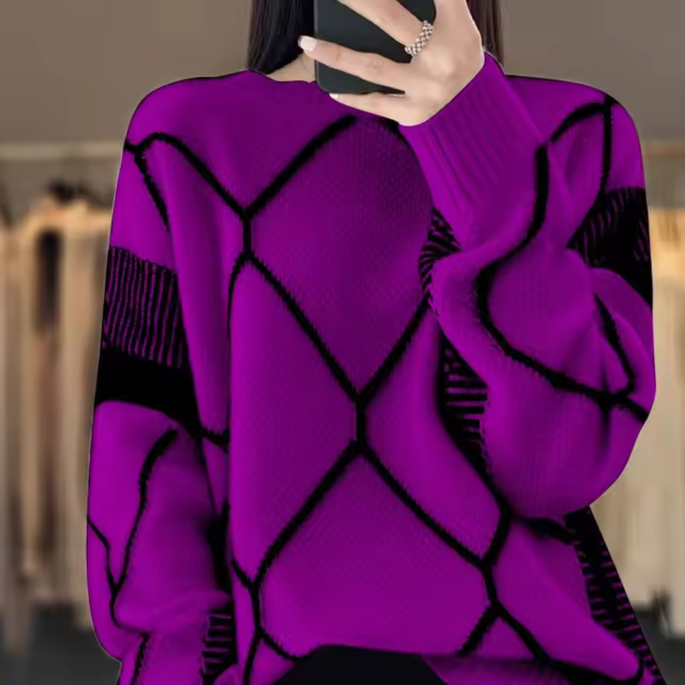 Pulover cu design clasic