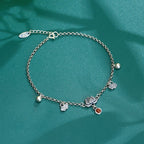 Argint Brățară de gleznă clasic cu farmec atemporal