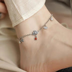 Argint Brățară de gleznă clasic cu farmec atemporal