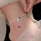 Argint Brățară de gleznă frumos cu stil unic