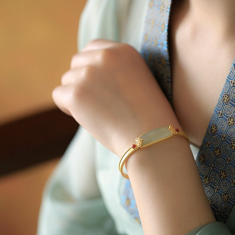 Aur Brățară clasic cu farmec atemporal