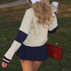 Pulover cu design atent