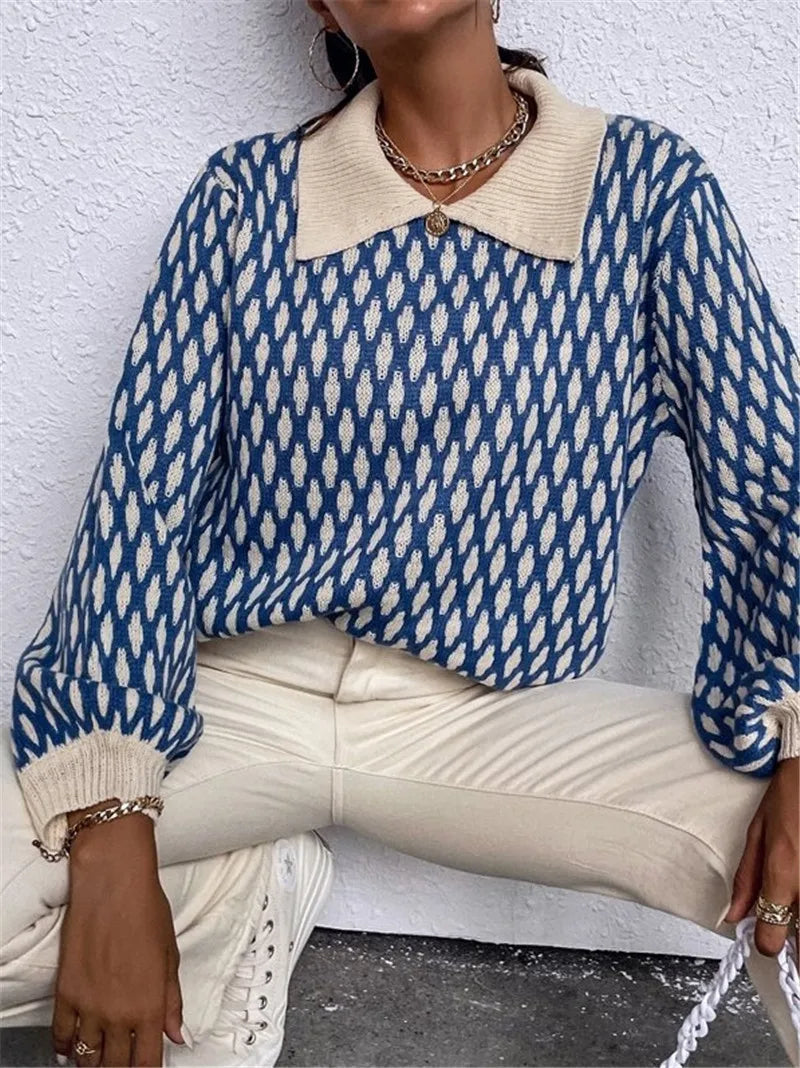 Pulover cu inspirație vintage