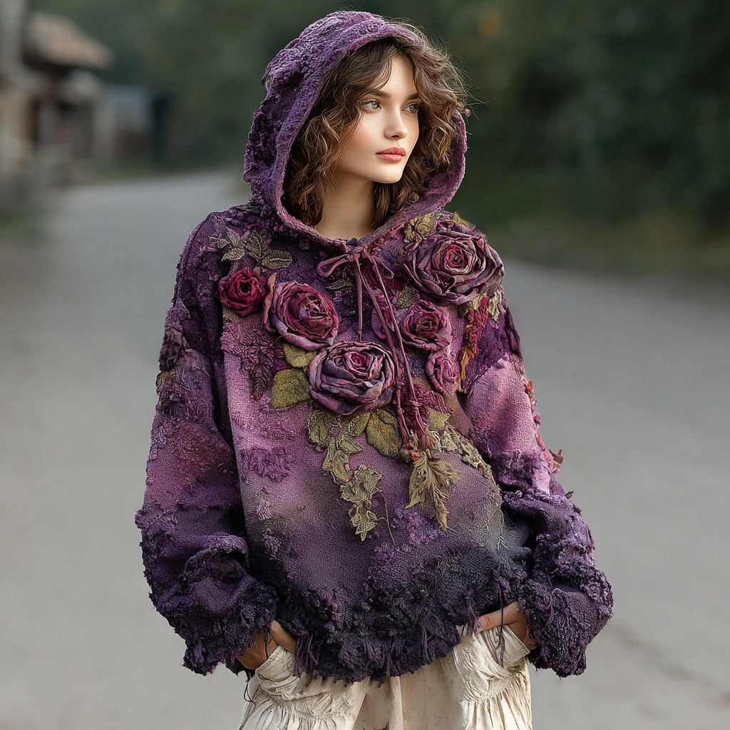 Baumwoll Zweifarbiger Pullover Beige-Navy