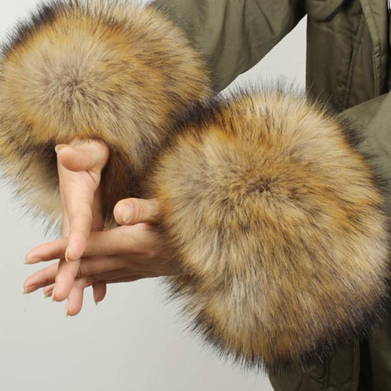 Fashion Imitation Rabbit Fur Bracelet Cuff Wrist Sleeve