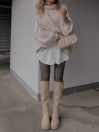 Pulover cu design atent