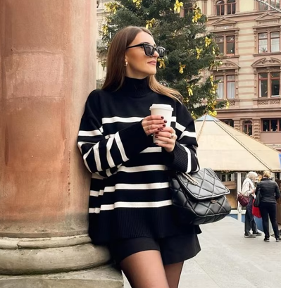 Pulover în stil vintage atemporal