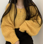 Pulover cu design atent